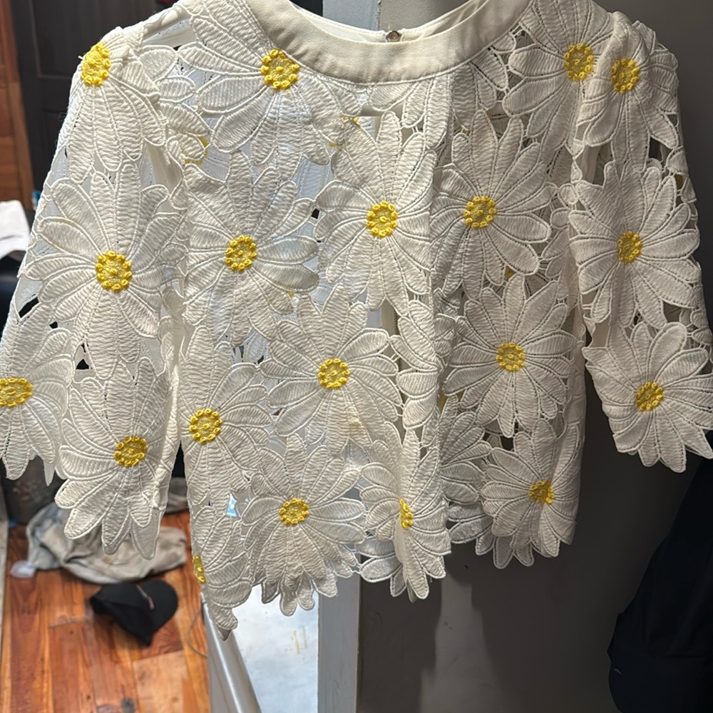 Crop Top crochet Daisys